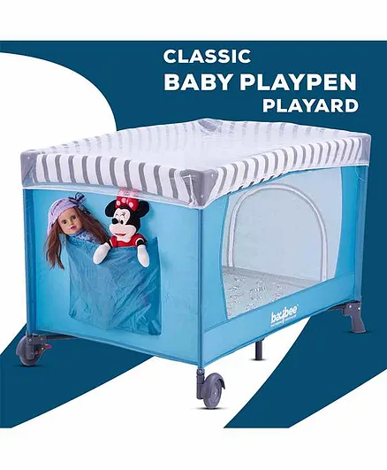 Baybee Classic Baby Playpen Playard - Green