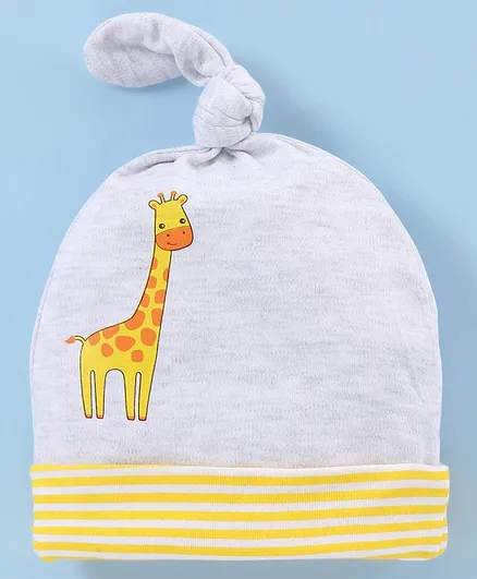 Babyhug Cotton Cap Grey - Diameter 10 cm