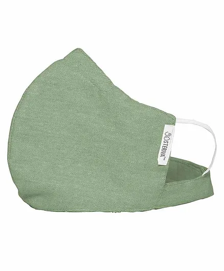 Steriva Anti Fogging 2 Layered Cotton Face Mask - Green