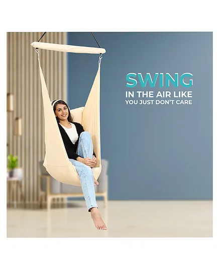 Faburaa's 'The BAT' Superhero Hanging Swing Chair for Teens - Golden