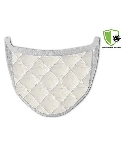 COCOON ORGANICS 5 Layer Ultra Safe Anti Microbial Fibre Fill Mask - White