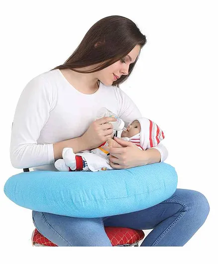 Colorfly Baby Feeding Nursing and Maternity Support Pillow Polka Dot Print - Blue