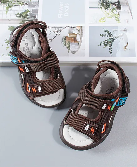 Cute Walk by Babyhug Sandals - Brown