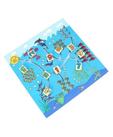 Little Genius Pond Counting Maze - Multicolour