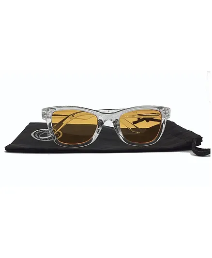 Glucksman Wayfarer Sunglasses With Case- Yellow