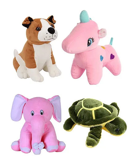 Deals India Combo of 4 Super Soft Plush Soft Toys - Height 30 cm