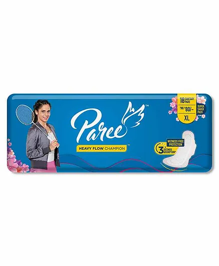 Paree Dry Feel XL Sanitary Napkins - 18 Pieces