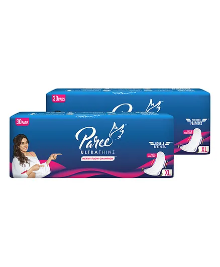 Paree Ultra Thinz XL Tri-fold Pack of 2 - 30 Pads each