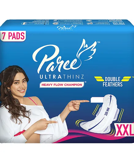 Paree Ultra Thinz XXL Trifold Sanitary Napkins - 7 Pieces