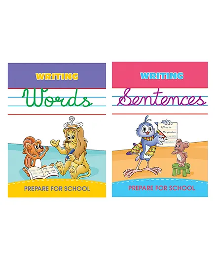 Words & Sentences Writing Book Pack Of 2 - English