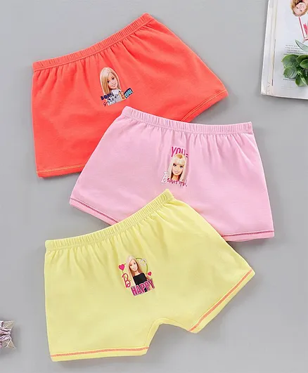Red Rose Cotton Bloomers Pack of 3 - Multicolor
