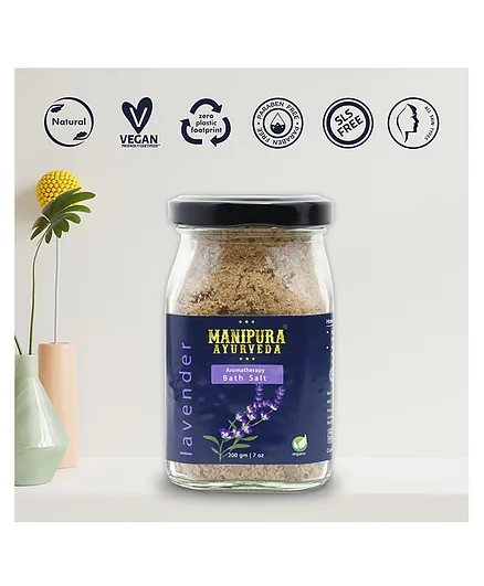 Manipura Ayurveda Lavender Bath Salt - 200 gm