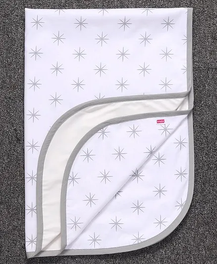 Babyhug Cotton Diaper Changing Mat Medium - Grey