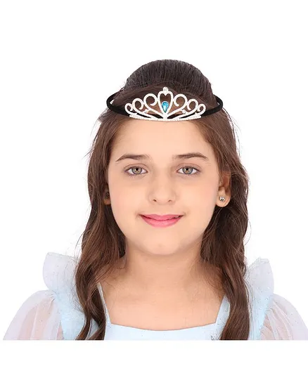 Cutecumber Studded Crown Design Hair Band - Black & Silver