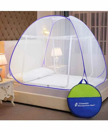 Classic Mosquito Net Polyester Foldable King Bed Size Mosquito Net - Purple