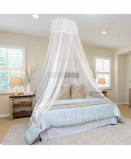 Classic Mosquito Net Foldable Double Bed Net - White