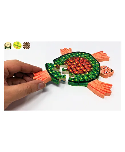 A&A Kreative Box Tradional Indian Wooden Puzzle -Multicolor