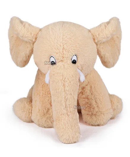 Fiddlerz Elephant Soft Toy Brown - Height 21 cm