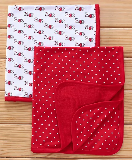 Babyhug Printed Towel Sets Multicolour - Pack of 2