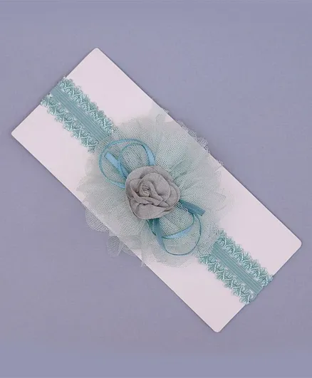 TMW Kids Pretty Soft Tulle Big Flower Headband - Blue