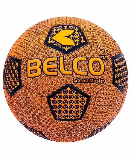 Belco Sports Street Master Size 5 Football - Orange