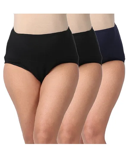 Morph Pack Of 3 Post Delivery Period Panties - Black