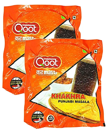 Qoot Punjabi Masala Khakhra Pack of 2 - 200 gm Each