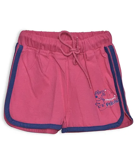Peppa Pig by Toothless Peppa Pig Character Print Shorts - Fuchsia Pink