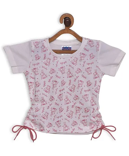 Peppa Pig by Toothless Short Sleeves Peppa Pig Print Tee - Off White