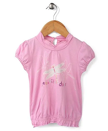 Enfant Beautiful Day Print Top - Pink