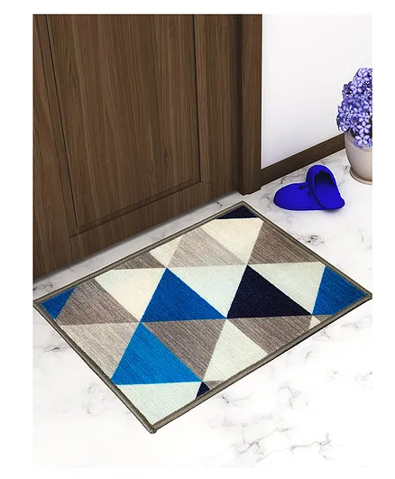 Athom Trendz Premium Anti Slip Printed Doormats Pack of 3 - Multicolor