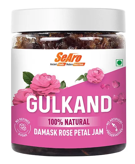 SeAro Natural Damask Rose Gulkand - Rose Petal Jam - 600g