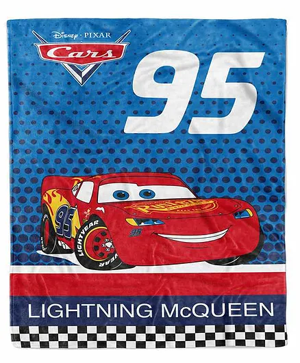 Disney Cars Flannel Super Soft Kids Blanket - Blue