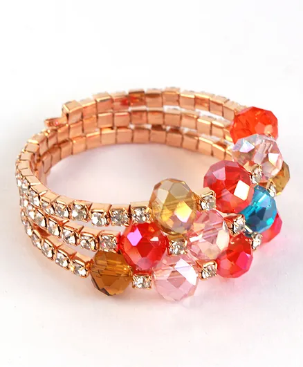 Milyra Bracelet Spiral Diamonds & Crystals - Multicolor