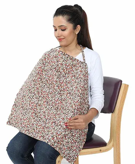 Grandma's Premium Nursing Cover Floral Print - Multicolor