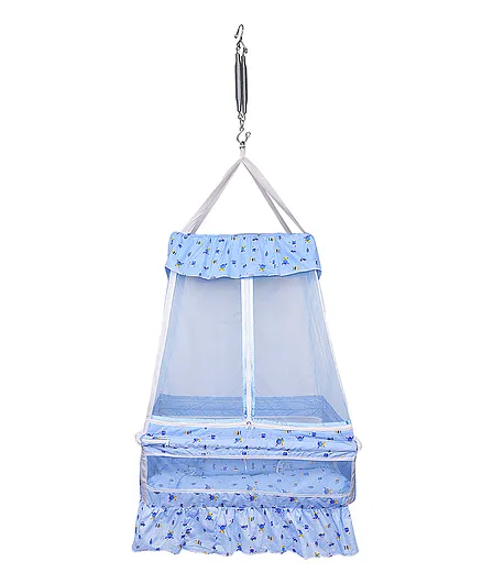 132 Swing Cradle with Mosquito Net - Blue