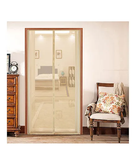 Lifekrafts Mosquito Screen Door Net Curtain with Magnets - Beige