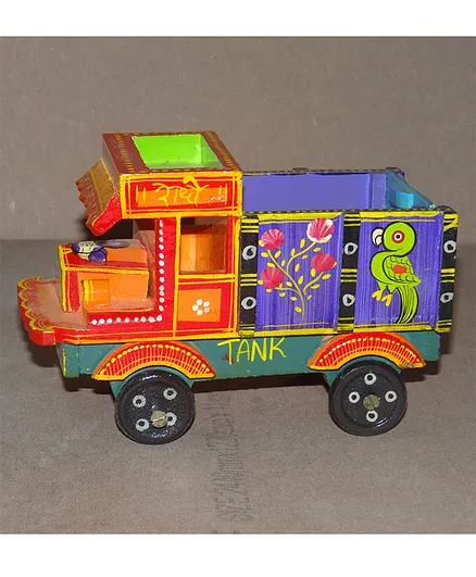 Shoppingkart24 Wooden Lacquerware Truck - Multicolour