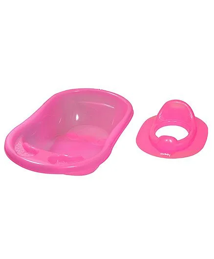 Sunbaby Bathtub With Potty Seat Pack of 2 - Pink