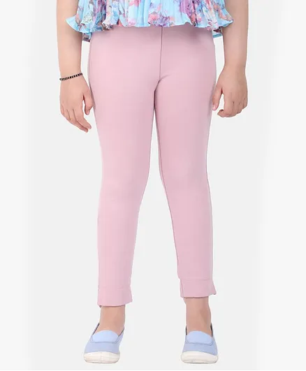 One Friday Solid Leggings - Pink