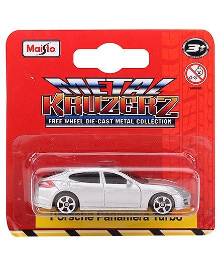 Maisto Die Cast Free Wheel Porsche Panamera Turbo - Silver