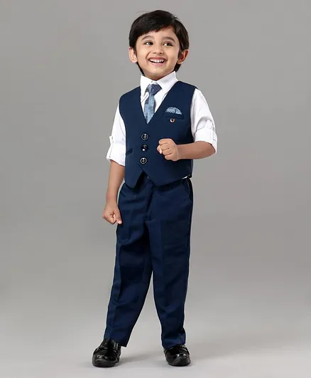 Robo Fry Full Sleeves Party Suits Boy BLUE 4