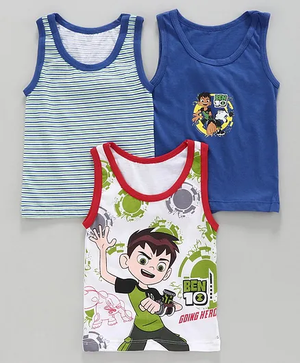 Bodycare Sleeveless Set of Vest Pack of 3 - Multicolor