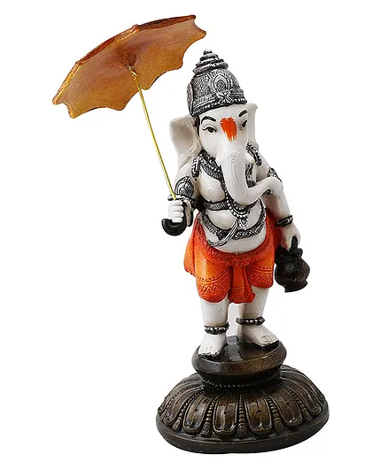 FFC Ganesha Standing with An Umbrella - Multicolour