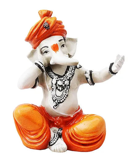 FFC Singing Ganesha Showpiece - Orange