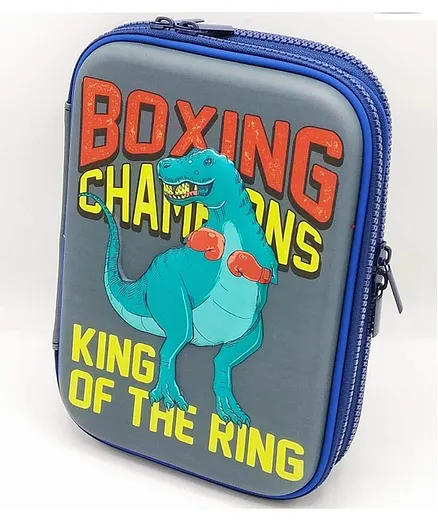 Funcart Dinosaur 3D Pencil Case - Grey