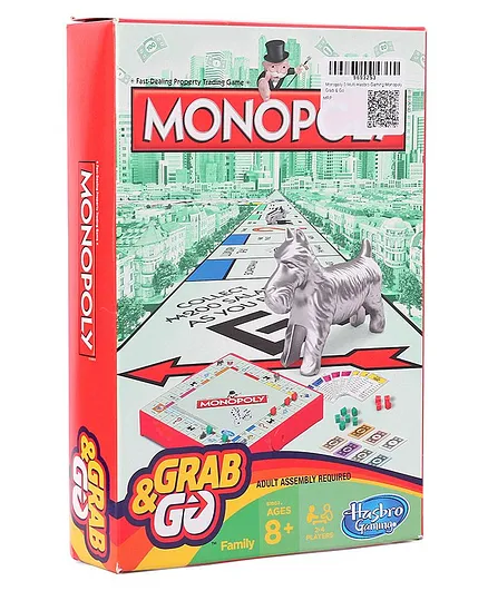 Hasbro Monopoly Grab & Go Game - Multicolour