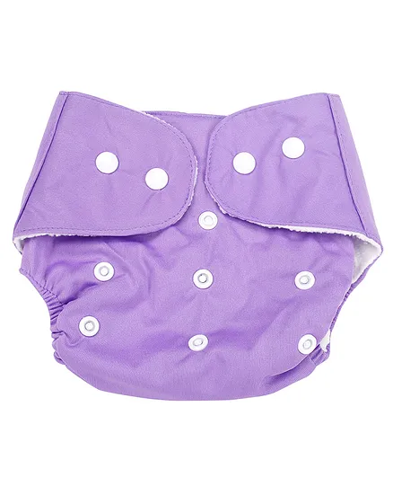 Baby Moo Adjustable & Reusable Diaper - Purple