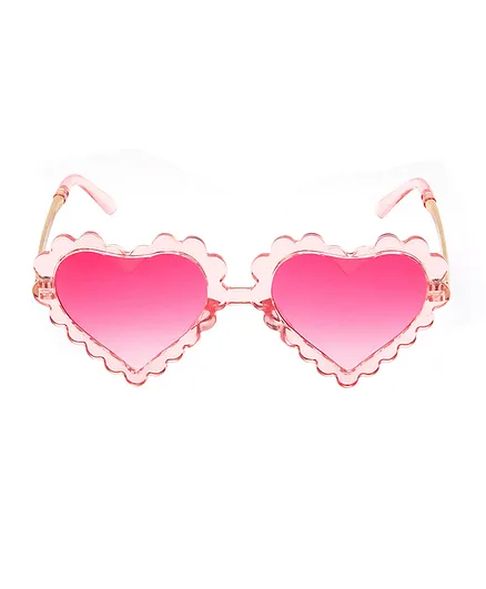 Spiky Heart Shape Sunglasses - Pink