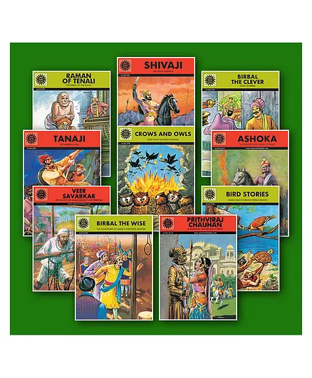 ACK Special Combo Fables & Humour and Bravehearts Book Pack Of 10 - English